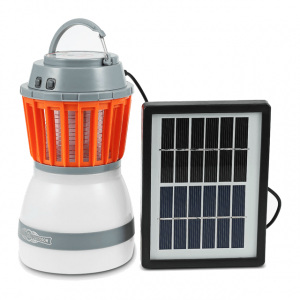 Solar Powered Portable Mosquito Repellent Zapper with LED Light