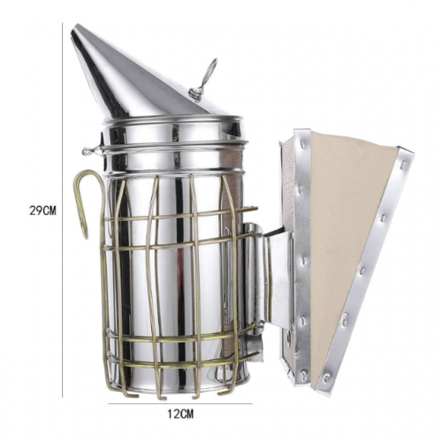 Stainless Steel Manual Bee Hive Smoker - Dimension
