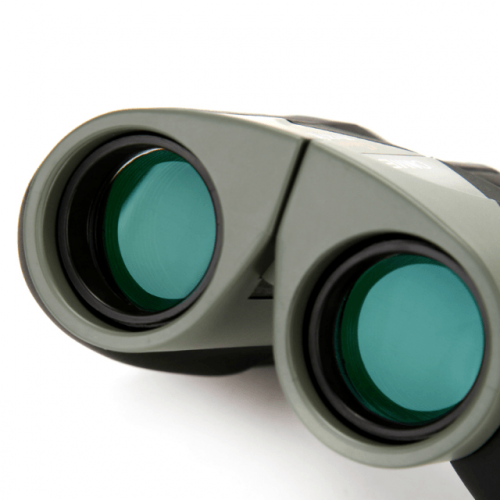 10x25 High Definition Compact Binoculars - Lens View