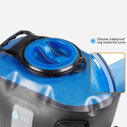 20 L Solar Heated Shower Bag - Silicone Ring Cover