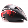 Aerodynamic Ventilated Bicycle Helmet with Visor - LHS Rear View