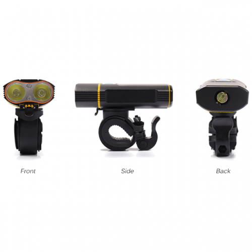 IP6 Waterproof Front Bicycle LED Headlight - All Views