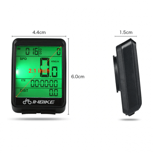 LCD Wireless Bike Speedometer Odometer - Dimension