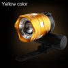 USB Rechargeable IP65 Yellow Front Bicycle LED Headlight