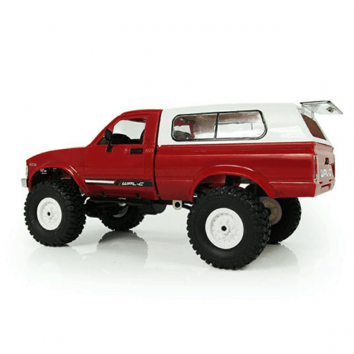 Off Road Remote Control Red 4WD Ute - Side View
