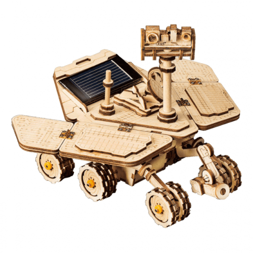 DIY Solar Powered Robot Space Vehicle Wooden Model Kit - Spirit Rover