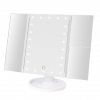 22 LED Lights Tri-Fold Makeup Mirror - White