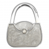 Grey Exquisite Pattern Handbag Table Hook