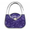 Purple Exquisite Pattern Handbag Table Hook