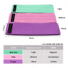 3 Piece Fabric Resistance Band Set - Dimensions