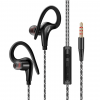 Wired Sports Ear Hook Headphone - Black