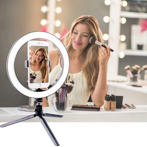 Portable Dimmable Ring Light with Stand - Display 2