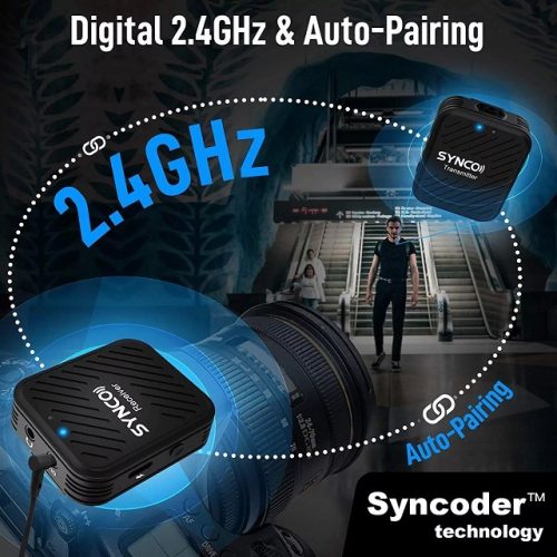 Compact Wireless Microphone System - Auto Pairing