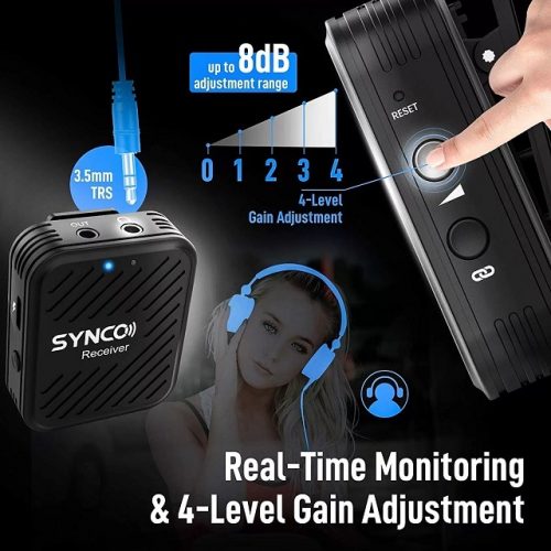 Compact Wireless Microphone System - Real Time