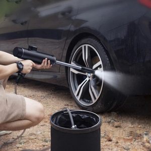 Cordless Portable Car Washer Gun - Display Demonstration