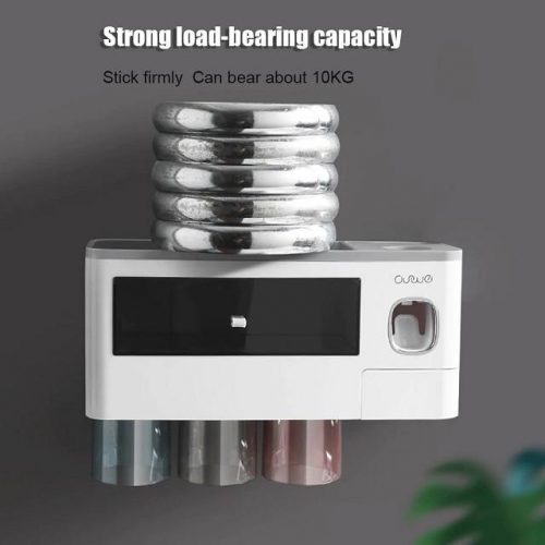 Bathroom Storage Wall Unit with Toothbrush Holder - Loading Capacity