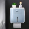 Toilet Paper Holder Storage Unit - Blue