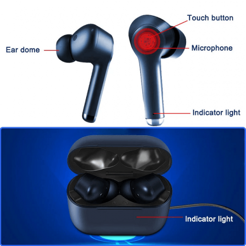 Bluetooth Rechargeable Hearing Aid In Ear Earphones - Features