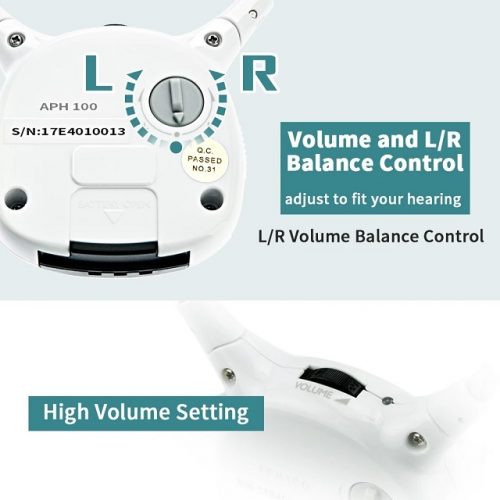 Wireless TV Listening System for Hearing Impaired In Ear Headset - Left Right